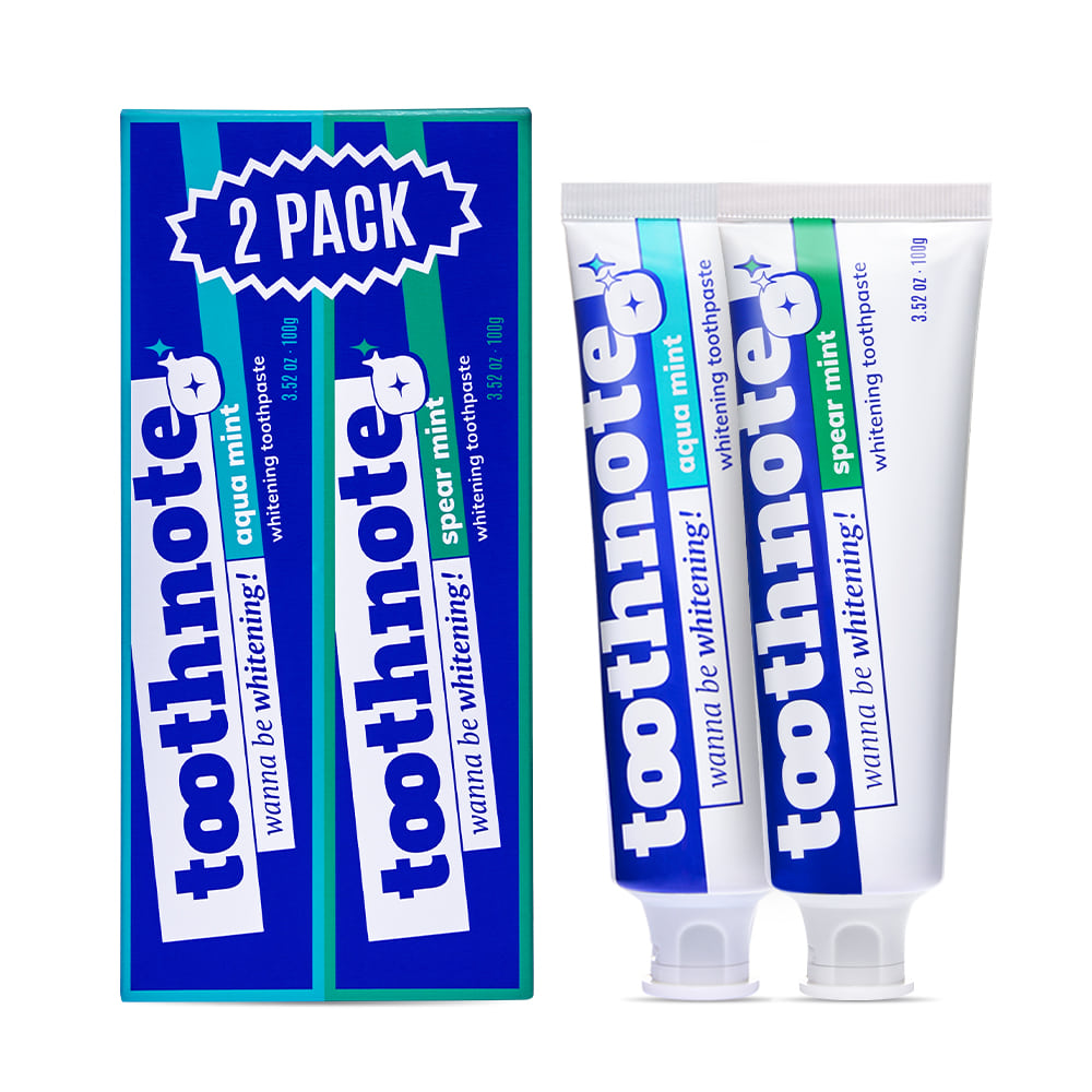 Toothnote Whitening Toothpaste 100g 2Set (2 Aqua +2 Spear)