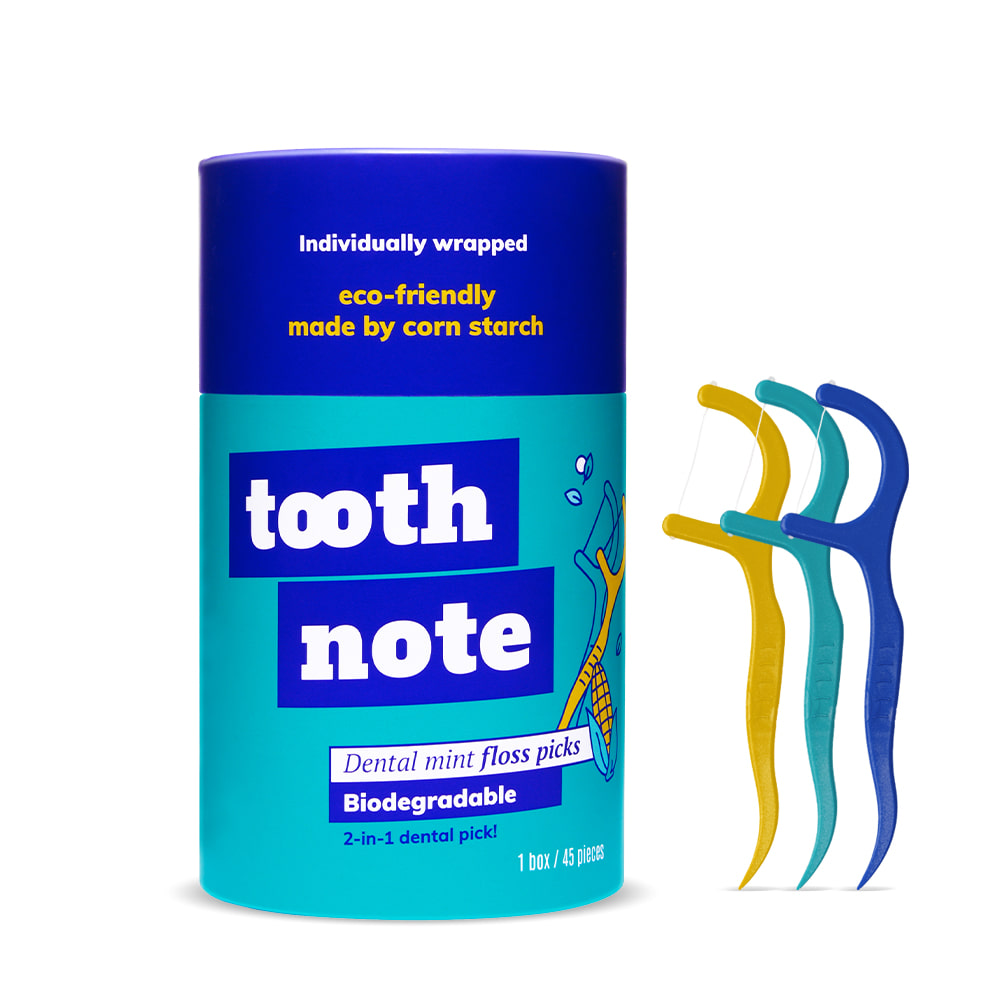 Tooth Note Dental Mint Disposable Floss