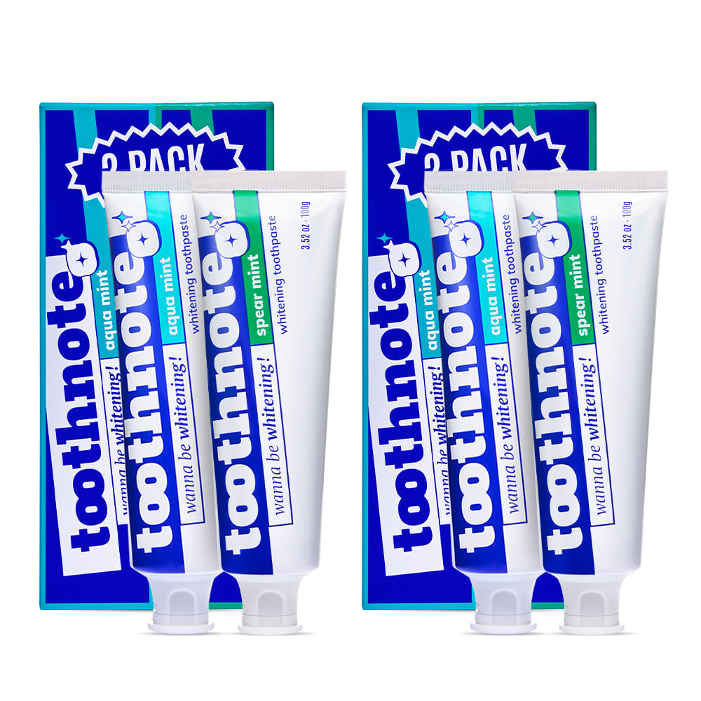 Toothnote Whitening Toothpaste 100g 2Set (1 Aqua +1 Spear)