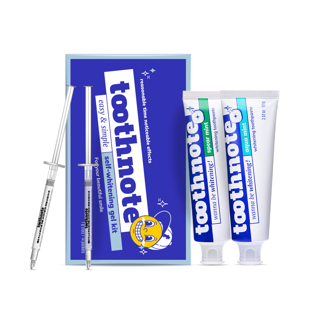 Teeth Whitening Gel 1 Pack + Whitening Toothpaste 1 Set (1 Aqua +1 Spear)